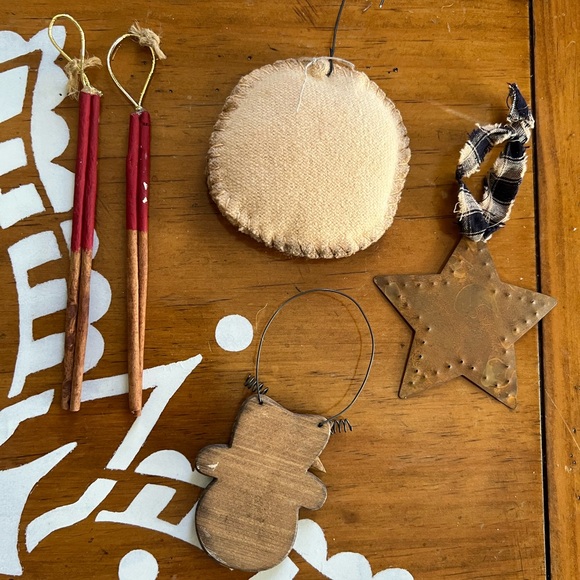 Ornament Lot (5) Vintage- Primitive- Rustic 🎄 - Picture 8 of 8